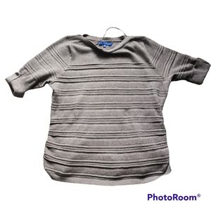Apt. 9 sweater with half sleeves and button XL